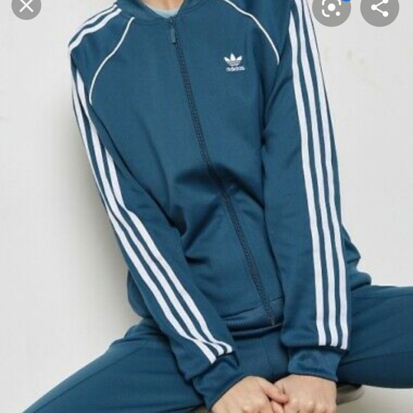 adidas sst tracksuit blue